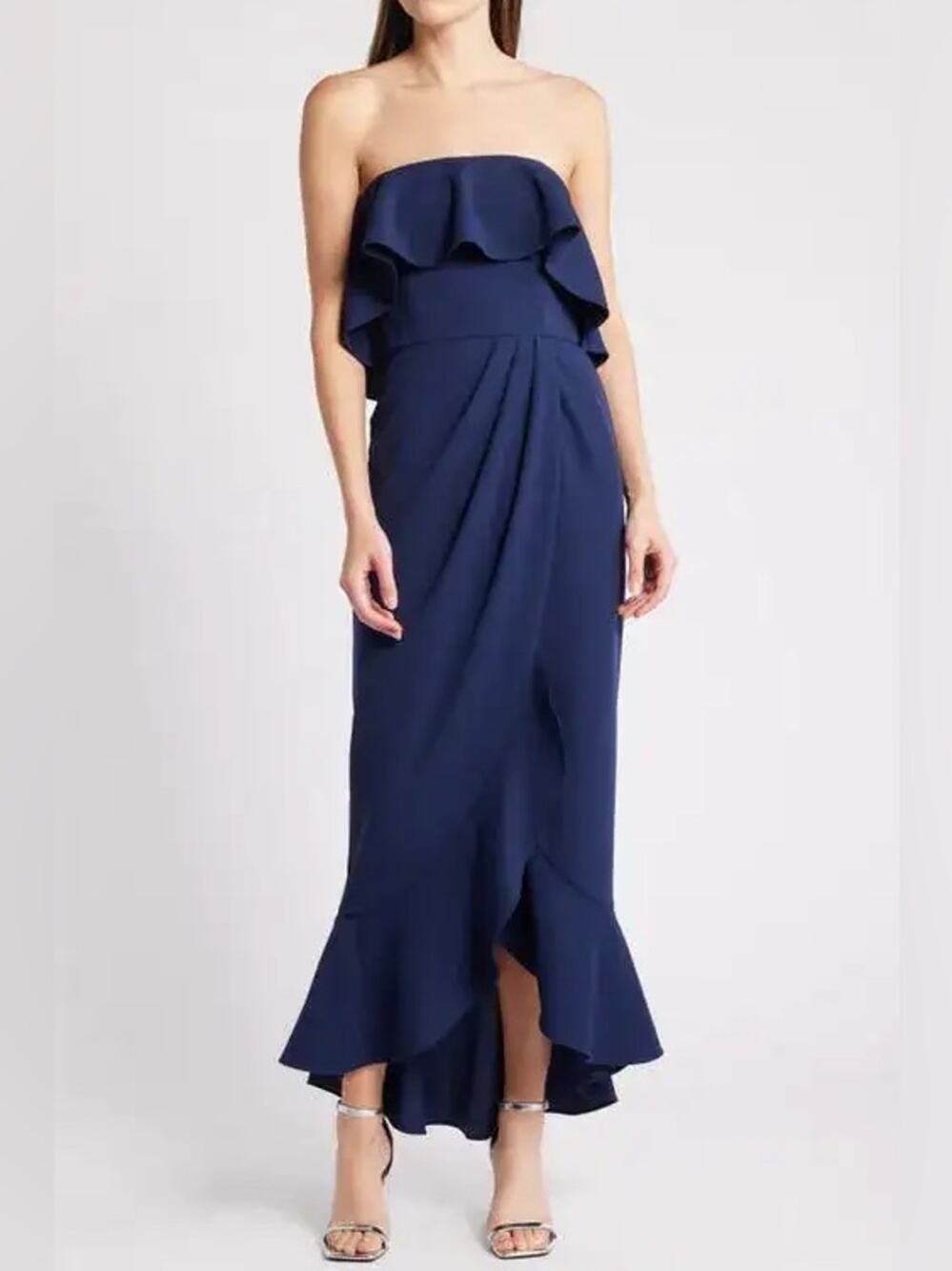 WAYF Noelia Strapless Gown Size L Nwot